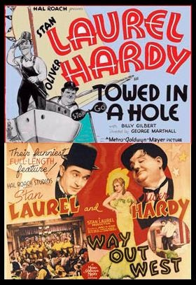 Laurel & Hardy: Towed in a Hole & Way Out West Poster