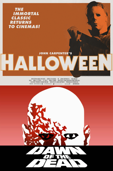 Halloween & Dawn of the Dead Double Bill Poster