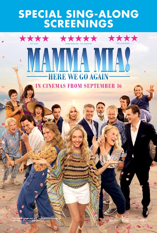 Mamma Mia! Here We Go Again Sing-A-Long Poster