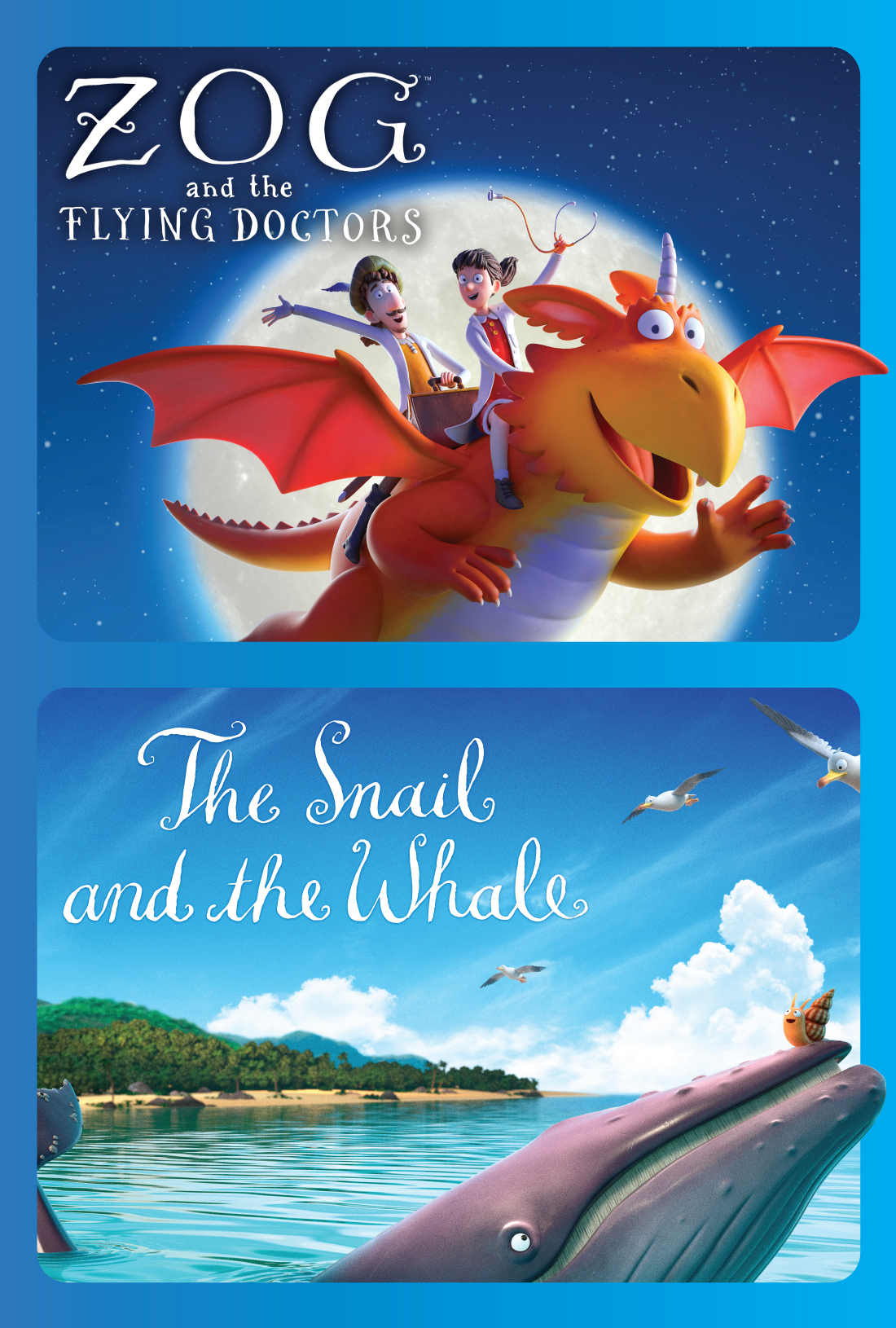 Zog & The Flying Doctors and Snail & the Whale Poster